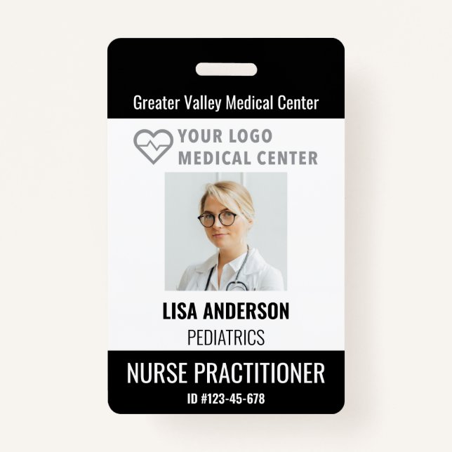 Badge Balise d'identification personnalisée - Hôpital No (Devant)