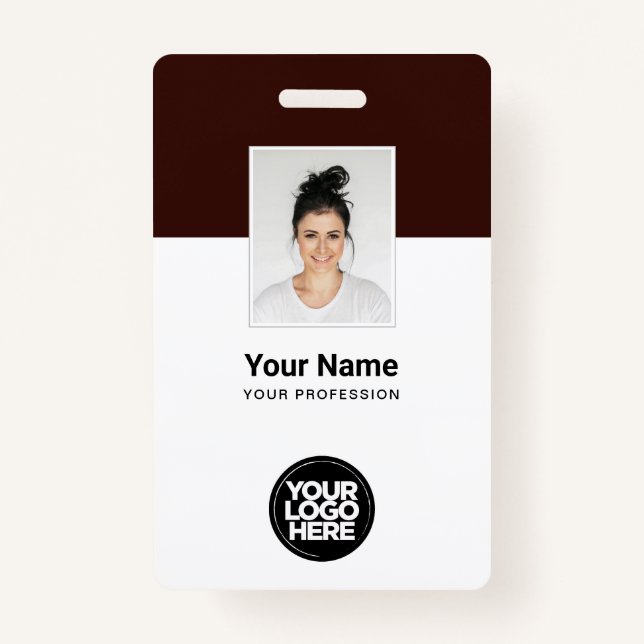 Badge Balises de nom d'employé personnalisé (Devant)