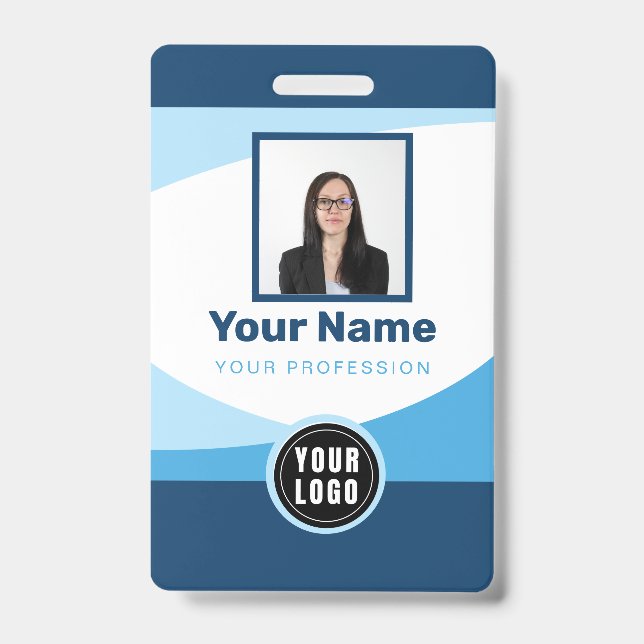 Badge Balises de nom d'employé personnalisé (Avant)