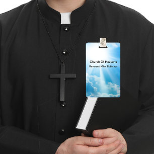 Badge Balises De Nom En Gros Du Pasteur Et Du Clergé De