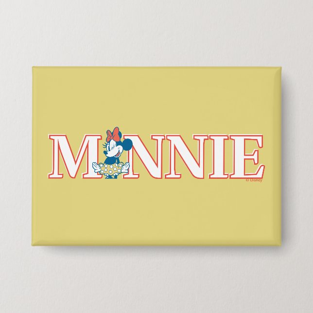 Badge Bannière avec le nom de Minnie classique (Recto)