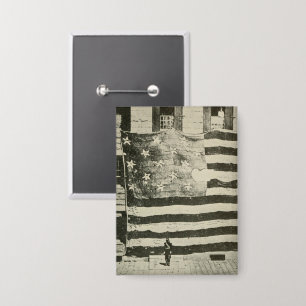 Badge Bannière étoilée : le drapeau américain en exposit