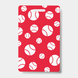 Badge baseball Teacher Hall Pass couleurs de l'école