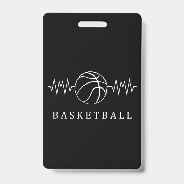 Badge Basket-ball Heartbeat 2 (Avant)