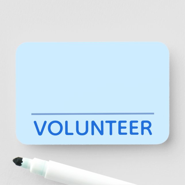 Badge "BÉNÉVOLE" simple (En situation)