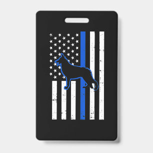 Badge Berger Allemand Chien Policier K9 Patriotique