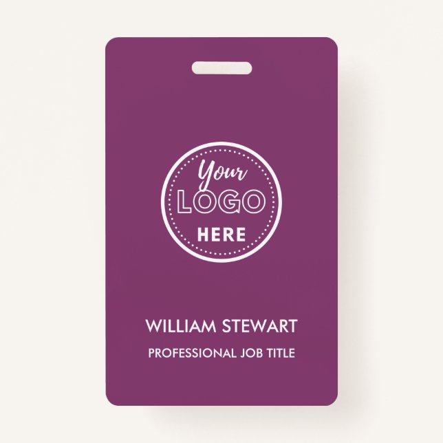 Badge Berry Business Logo Entreprise Employé Personnel m (Devant)