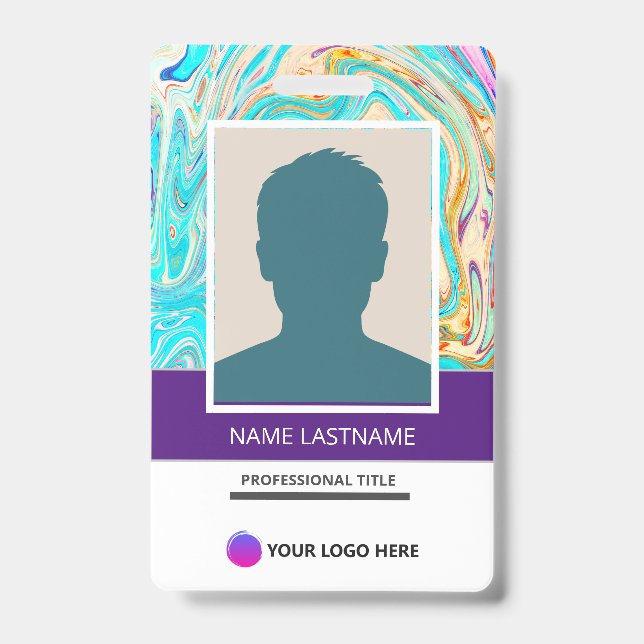 Badge Best Card Presentation ID Card for work (Face)