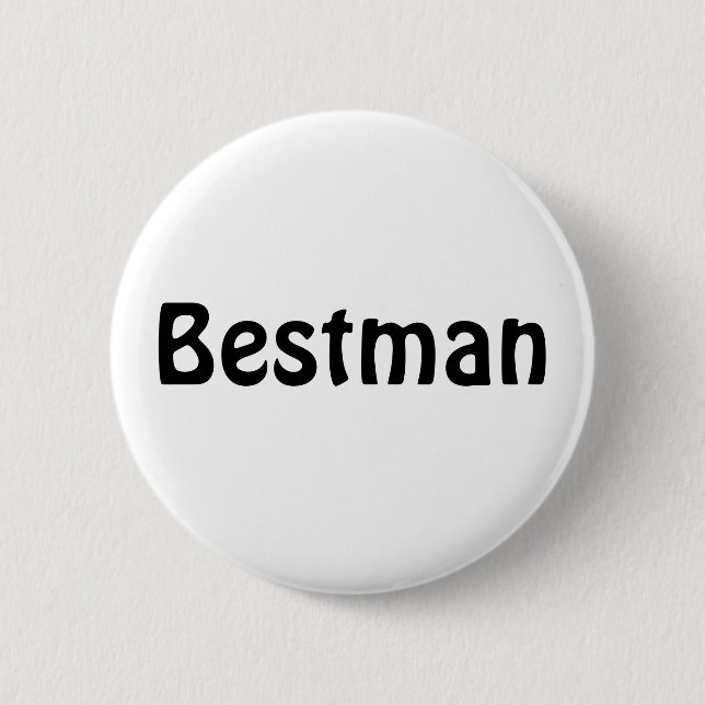Badge - Bestman 2 Inch Round Button (Front)