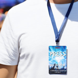 Badge Billet PRESS All Access Pass pour l'événement de c