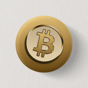 badge Bitcoin doré