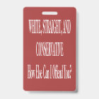 Blanc, droit, et conservateur