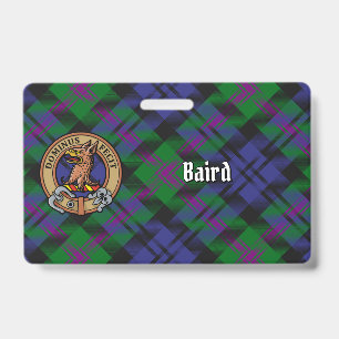 Badge Blason de Clan Baird sur Tartan