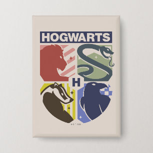 Badge Blason timbré vintage HOGWARTS™