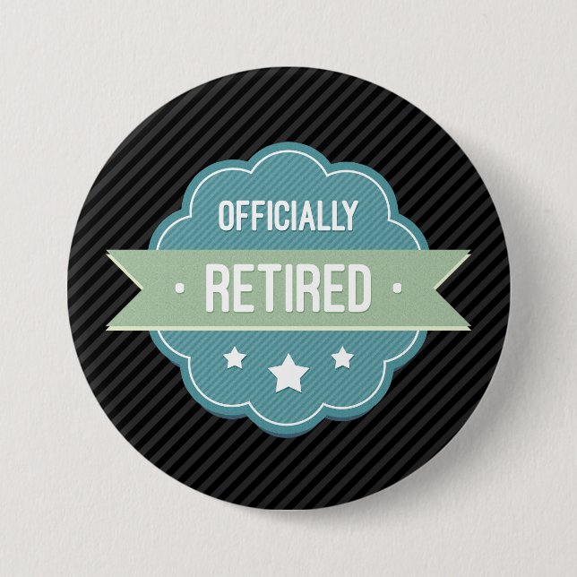 Badge Bleu Officiellement Retiré (Devant)