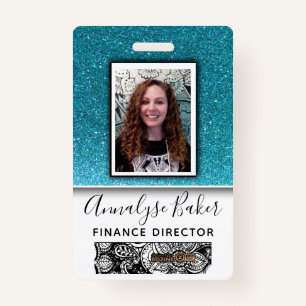 Badge Blue Parties scintillant Professional CNA Nurse Do