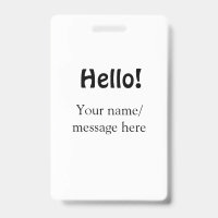 Bonjour ajoutez un message de nom simple minimalis