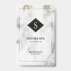 Bordure or en marbre blanc et gris