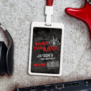 Badge Born Two Rock - 2e Anniversaire VIP All Access Bad