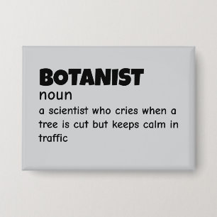 Badge Botany Nerd Funny Définition