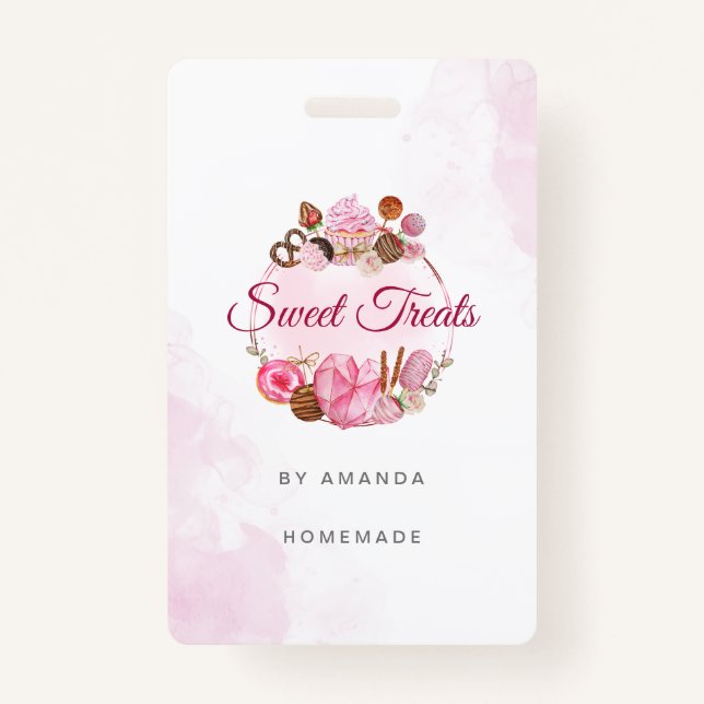 Badge Boulangerie de friandises (Devant)
