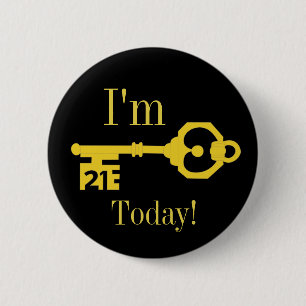 Badge bouton de fête d'anniversaire 21 Today 21ème