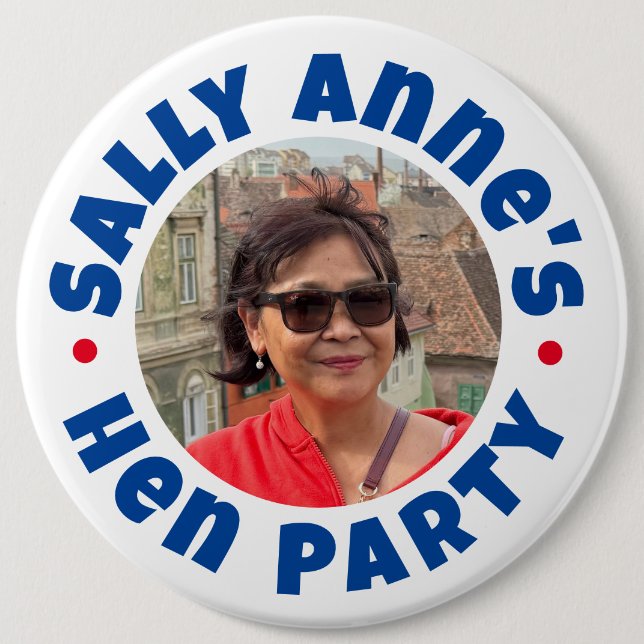 Badge bouton de fête de Bachelorette (Devant)