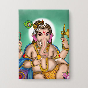 Badge Bouton de Ganesha enfant