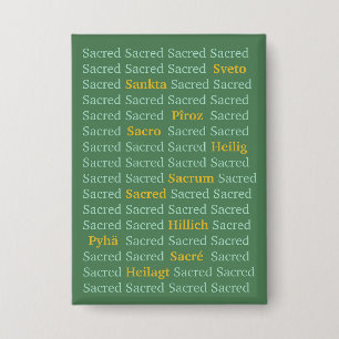 Badge Bouton de Mots Sacrés