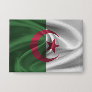 Badge Bouton Drapeau Algérie