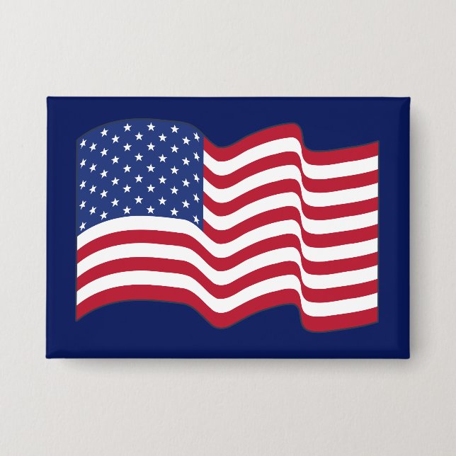 Badge Bouton drapeau américain (Recto)