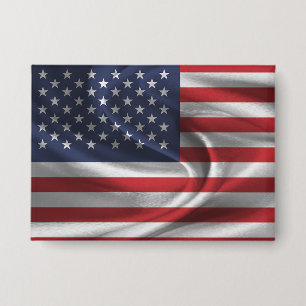 Badge Bouton drapeau américain