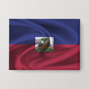Badge Bouton Drapeau Haïti