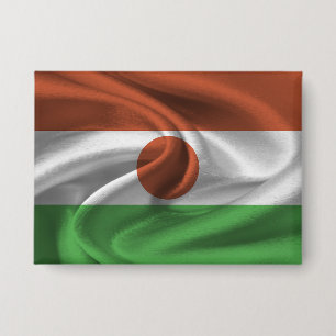 Badge Bouton Drapeau Niger