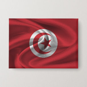 Badge Bouton Drapeau Tunisie