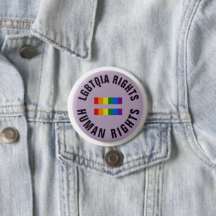 Badge Bouton - Droits humains LGBTQIA