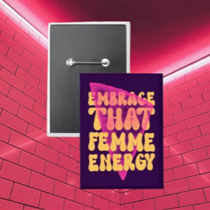 Badge Bouton Énergétique Femme
