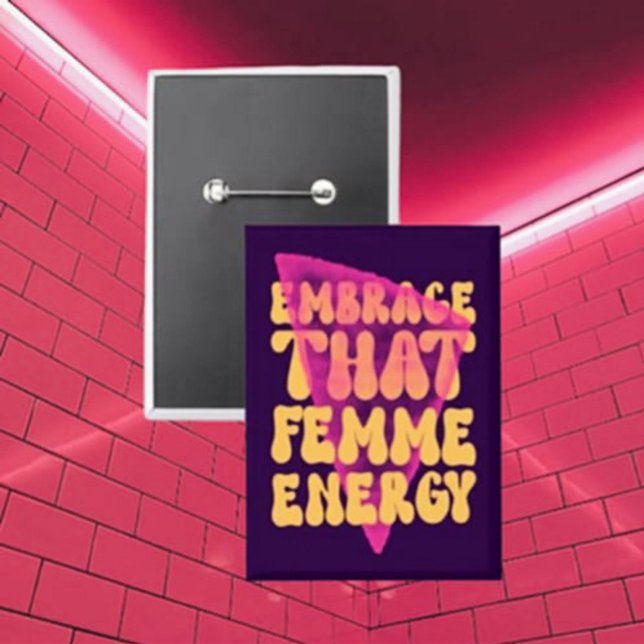 Badge Bouton Énergétique Femme (Créateur téléchargé)