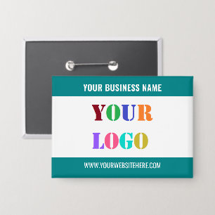 Badge Bouton Entreprise Personnalisé - Texte et Couleur