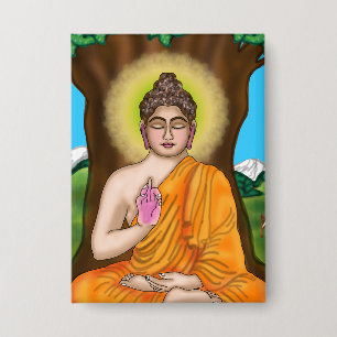 Badge Bouton Gautam Bouddha