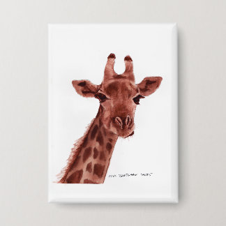 Badge bouton girafe
