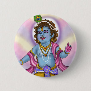 Badge bouton Lord Krishna
