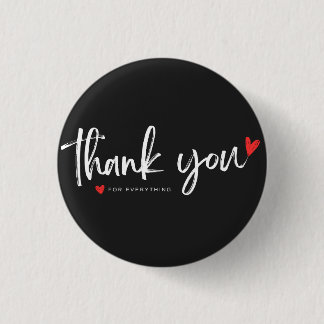 Badge Bouton Minimaliste Merci
