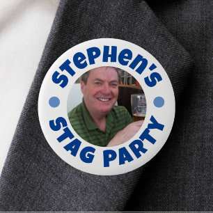 Badge bouton photo pour l'enterrement de vie de ga