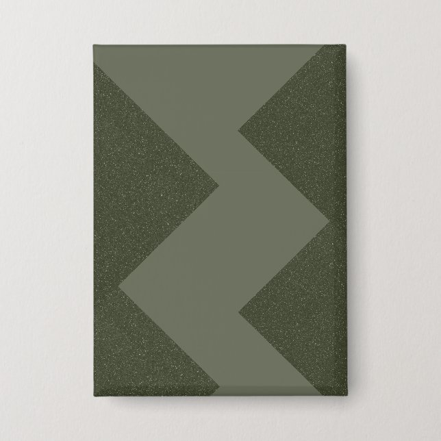 Badge Bouton Rectangle moderne vert mousse (Recto)
