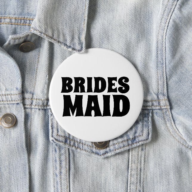 BADGE BOUTON ronD BRIDESMAID (En situation)