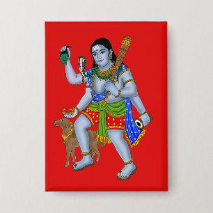 Badge Bouton Seigneur Bhairava