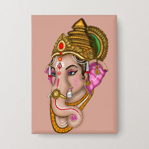 Badge Bouton Seigneur Ganesha