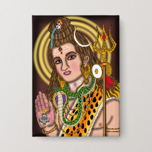 Badge Bouton Seigneur Shiva