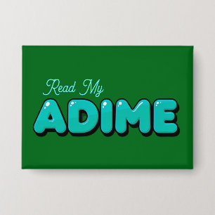 Badge Bouton vert foncé "Read My ADIME" 